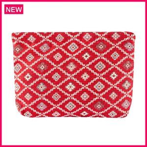 Woven Fabric Clutch Bag Boho Style Handbag Western Design
